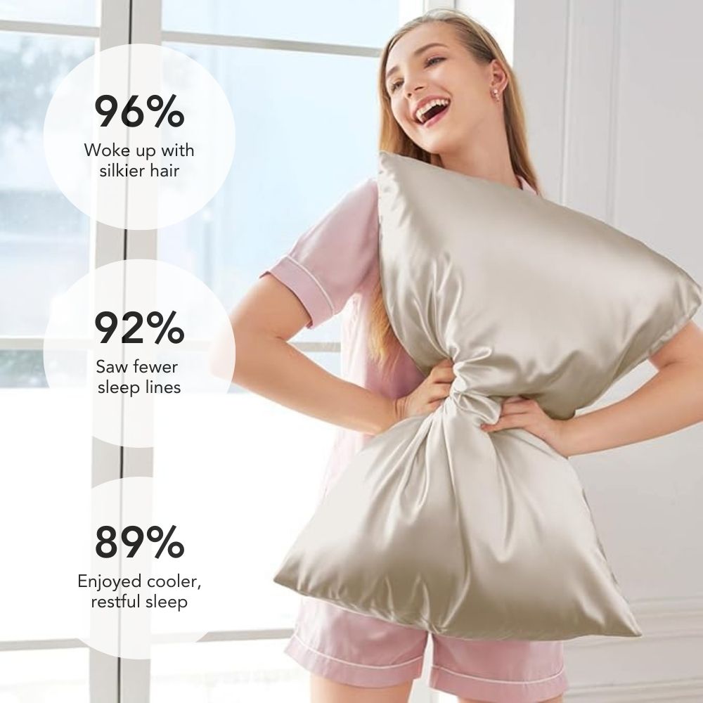 Satin Silk Pillowcase (Fits with Contour Pillow)